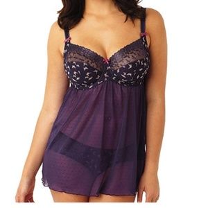 BEAUTIFUL SCULPTRESSE BY PANACHE BABYDOLL CHEMISE